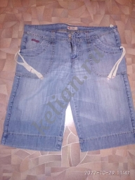 Продам джинс синий женские шорты 46-48/167